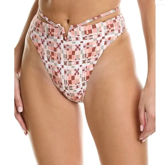 L* SPACE Helena Bikini Top & Joy Bitsy Bottom Block Party Geometric - Picture 5 of 7